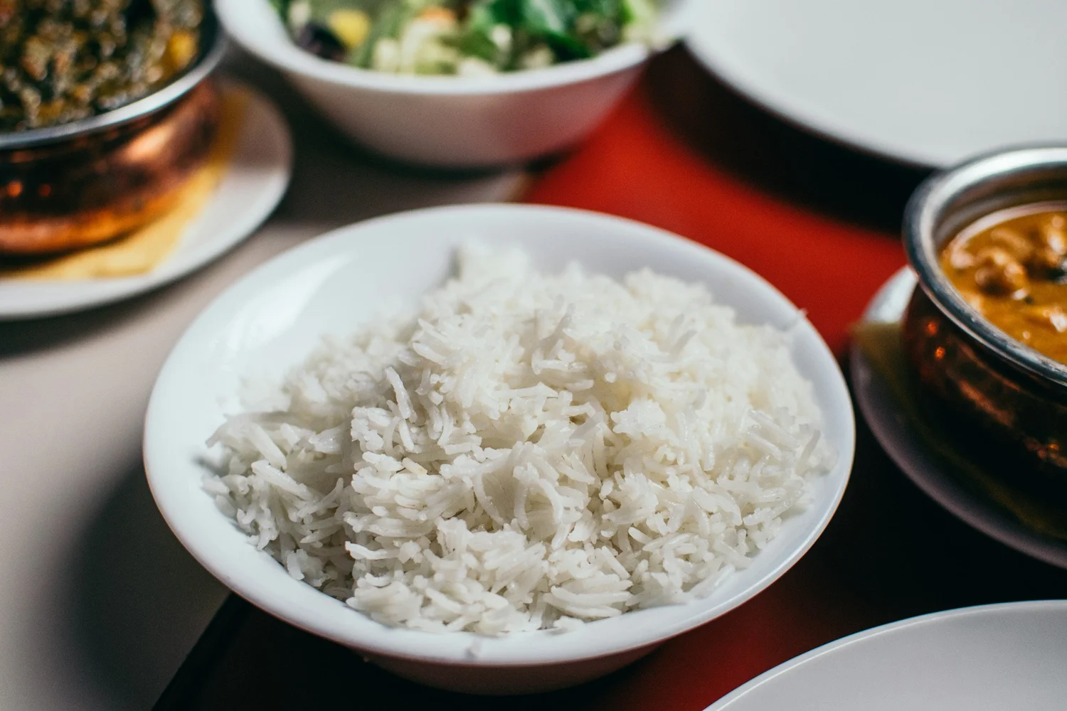 Bowl of cooked rice